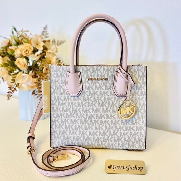 Michael Kors purse mercer Hope messenger crossbody bag pink - Picture 10 of 12